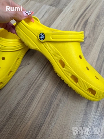 Оригинални жълти чехли Crocs ! 45-46 н, снимка 4 - Мъжки чехли - 46835641