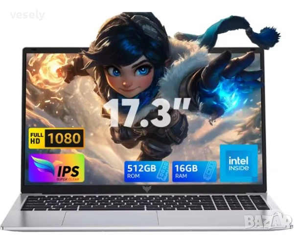 17,3-инчов лаптоп ACEMAGIC AX17, снимка 2 - Лаптопи за дома - 51831381