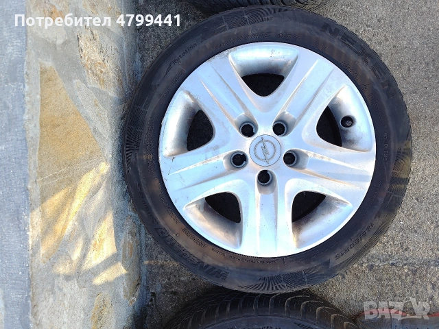 Джанти Opel 5x100 15" с тасове, снимка 3 - Гуми и джанти - 54228769