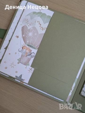 Бебешки ръчно изработен албум за снимки, подарък за бебе, погача, рожден ден, снимка 9 - Други - 53425579