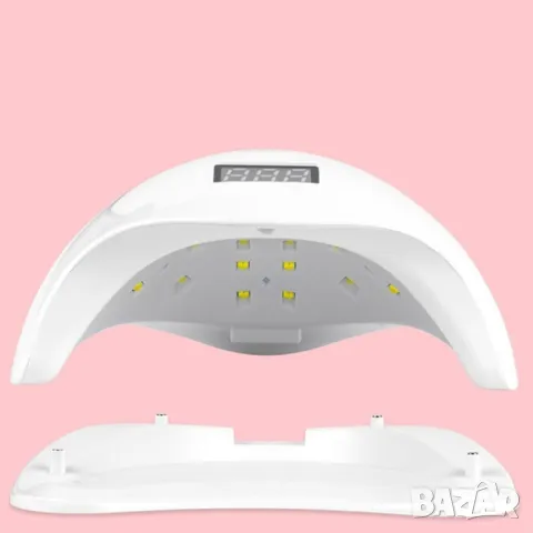 Елегантна и компактна UV LED лампа за нокти SUN5 с висока мощност-48W, снимка 5 - Продукти за маникюр - 47194669