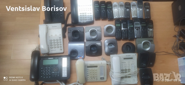 Panasonic Безжични и стационарни телефони, 22 броя цена за всичко