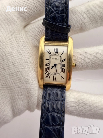 Cartier Tank Américaine Automatic – 18K масивно злато, автоматик, ref. 1740
