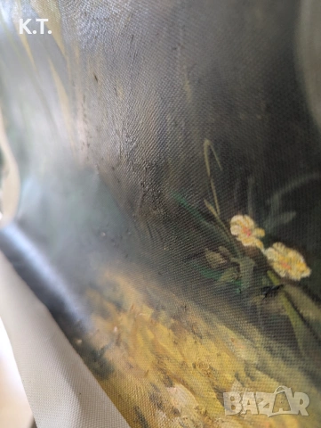 Масло върху платно. Голяма уникална ръчно рисувана репродукция на класическата картина, снимка 6 - Антикварни и старинни предмети - 53730830