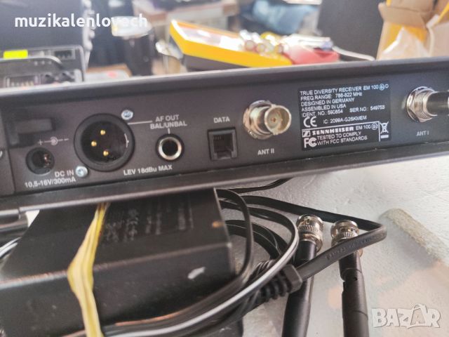  Sennheiser EM100/G2 receiver безжичен приемник /786-822 MHz/, снимка 4 - Микрофони - 45978889