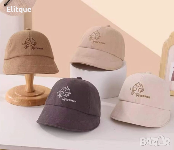 Удобна детска шапка с козирка от мека материя. Обиколката на шапката е 48см, снимка 5 - Други - 52895441