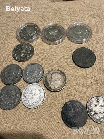 ЛОТ Български сребърни монети 