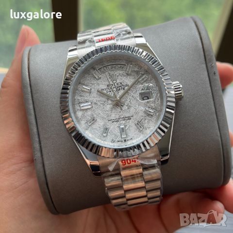Мъжки часовник Rolex Day-Date 40 с автоматичен механизъм, снимка 3 - Мъжки - 46388466