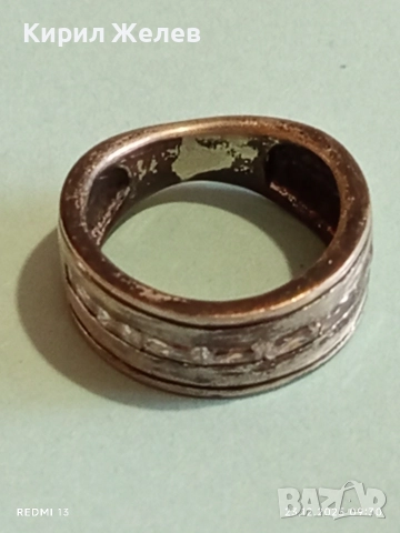 Сребърен пръстен тип СПИНЕР с кристали ръчна изработка 38860, снимка 8 - Пръстени - 52881597