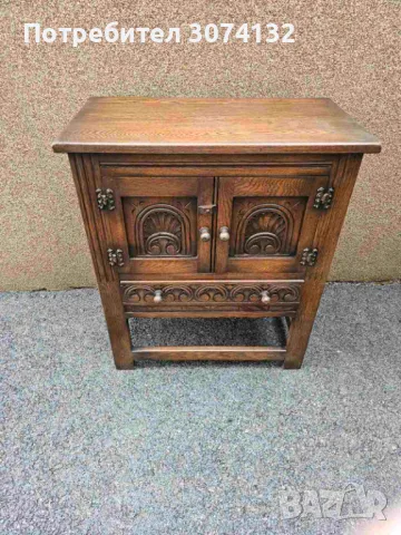 Шкаф в Готически стил с дърворезба, снимка 7 - Шкафове - 49667934