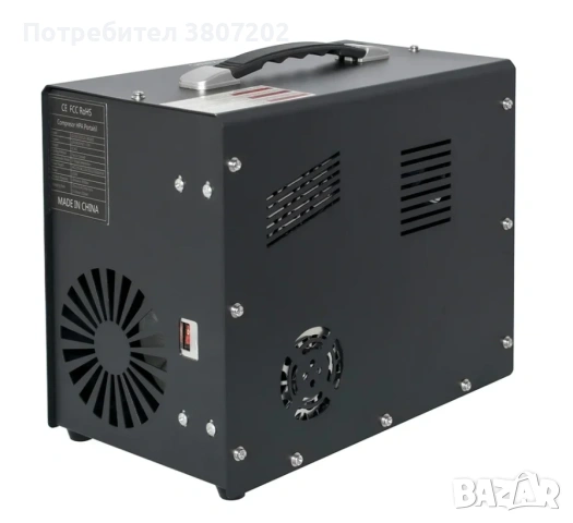 Преносим PCP въздушен компресор за високо налягане 300Bar. 12/220В., снимка 5 - Газово оръжие - 53600826