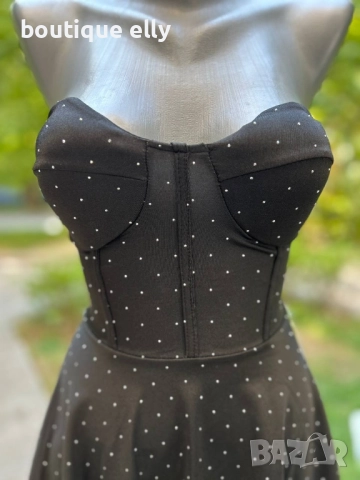 елегантна рокля с регулиращи се връзки, снимка 3 - Рокли - 52135310