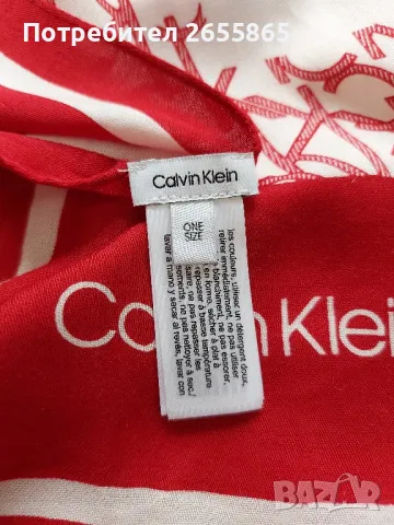 Дамски шал Calvin Klein , снимка 10 - Шалове - 48403037