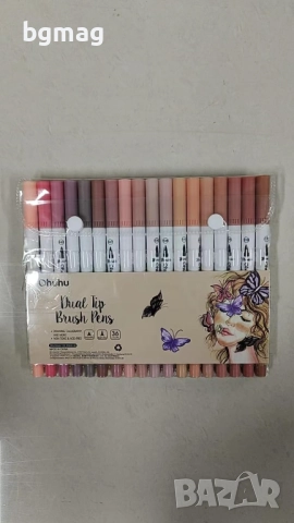 Ohuhu Maui Skin Tone Series маркери с два писеца тип четка и тънък писец, 36 цвята в телесни тонове, снимка 11 - Ученически пособия, канцеларски материали - 52183393