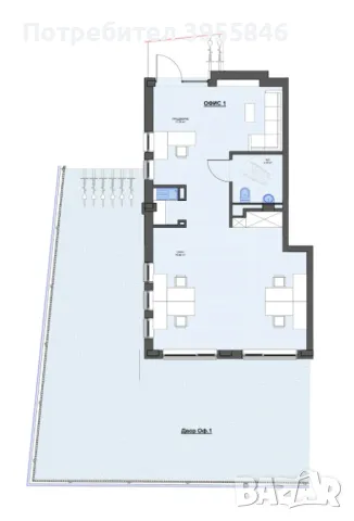 Просторен офис за продажба в новострояща се сграда - Без комисион от купувач!, снимка 1