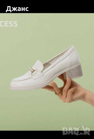 Дамски обувки с малък ток лачени с велур комбинация с естествен хастар, снимка 3 - Маратонки - 45071091