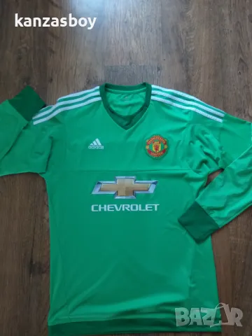 adidas  Manchester United Goalkeeper Shirt 2015-16 - страхотна футболна блуза М, снимка 5 - Спортни дрехи, екипи - 47021626