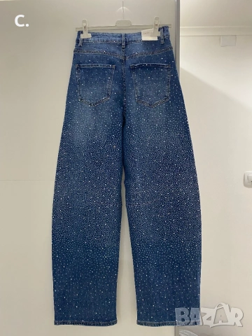 Дамски дънки с камъни, снимка 2 - Дънки - 53734390