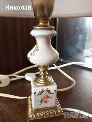 Красива Италианска нощна лампа, снимка 11 - Антикварни и старинни предмети - 52211071
