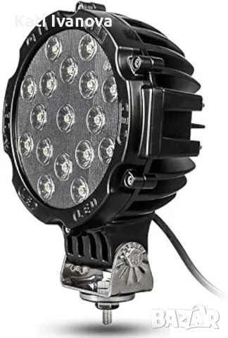 7" LED офроуд светлини, LED фарове за мъгла 12V 24V LED работна светлина 7200LM, снимка 14 - Аксесоари и консумативи - 44242331