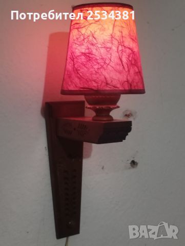 Стара стенна лампа , снимка 2 - Антикварни и старинни предмети - 45325343