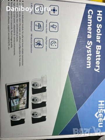 Hiseeu NVR 10-инчов монитор  4MP PTZ соларна камера система за видеонаблюдение и охрана, снимка 7 - Комплекти за видеонаблюдение - 51214747