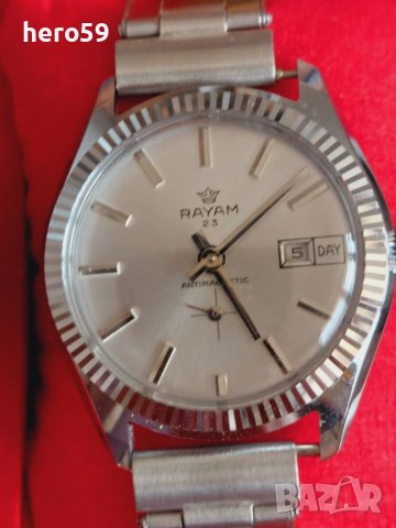 Ръчен швейцарски механичен часовник,-тип Ролекс,1970-80г.неизползван, снимка 12 - Мъжки - 46449837