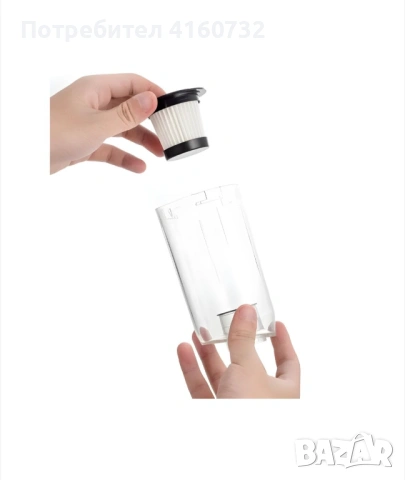 Вертикална безжична прахосмукачка подходяща за кола, под, килими, завеси, снимка 6 - Прахосмукачки - 53851862