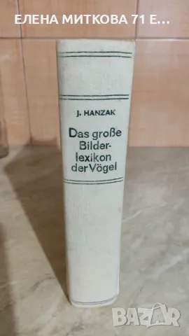 Антикварна книга -Илюстрован лексикон на птиците от J.Hanzak с предговор от H.Remmert-на немски език, снимка 1 - Антикварни и старинни предмети - 47055672