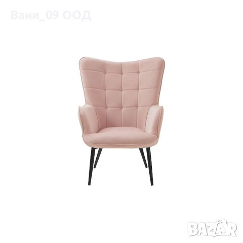 Релакс фотьойл с табуретка в розов цвят, снимка 5 - Дивани и мека мебел - 46425887