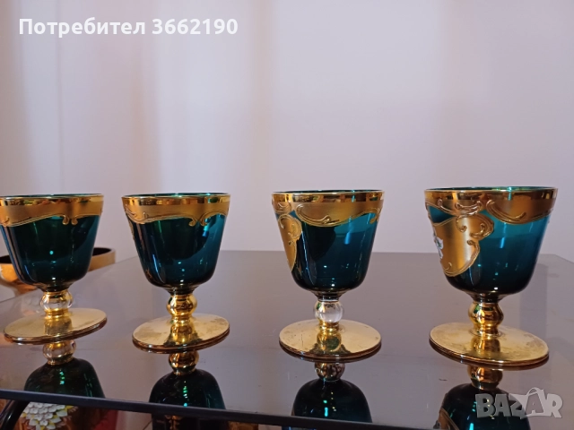 Чаши Мурано, снимка 2 - Други - 52586406