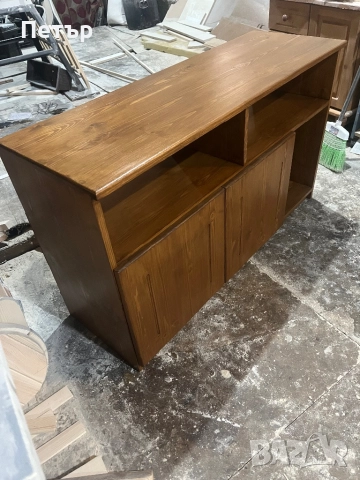 Тв шкаф от масив,чам, снимка 2 - Шкафове - 51551118