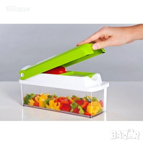 Кухненско ренде с контейнер Nicer Dicer Plus – 13 части 🥕, снимка 7 - Други - 53207074