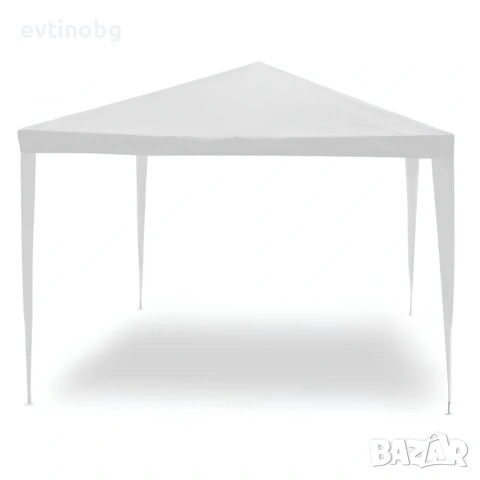 Градинска шатра тип "павилион", 3x3м, Водоустойчива, Прахово боядисана стомана, Бяла Нов Промоция, снимка 4 - Градински мебели, декорация  - 53927475