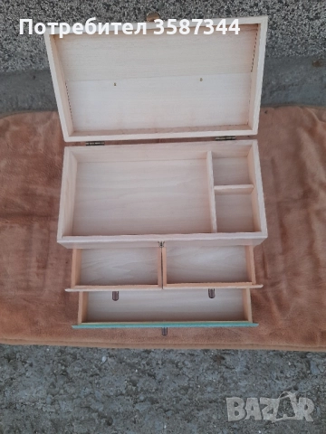 дървена кутия за бижута, снимка 3 - Други - 52257702