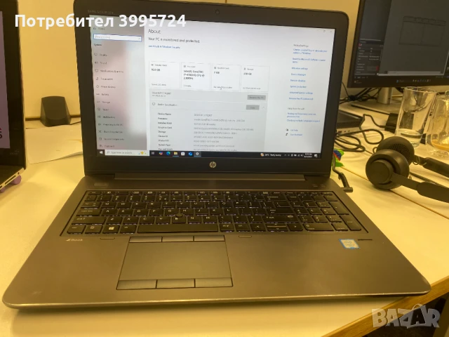 Лаптоп HP ZBook 15 G3 - с лицензиран win10Pro