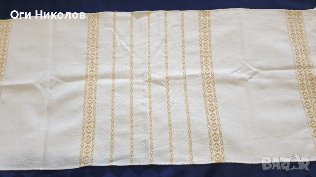 Кърпа,месал от фин кенар и везани орнаменти от сърма, снимка 2 - Антикварни и старинни предмети - 51993660