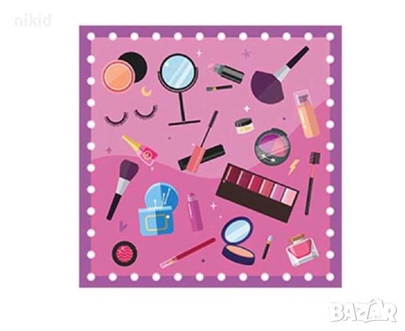 Козметика Грим сенки 10 парти салфетки рожден ден