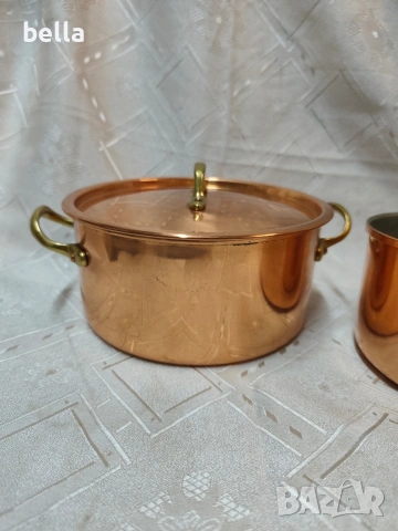 Луксозен комплект медни съдове – немско качество и класически дизайн., снимка 2 - Антикварни и старинни предмети - 53389812