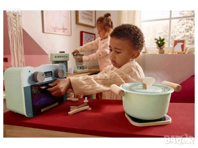 НОВИ! Дървена детска фурна с аксесоари светлина и звук, снимка 5 - Други - 54144599