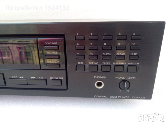 SONY cd player cdp-295, снимка 3 - Ресийвъри, усилватели, смесителни пултове - 52966155