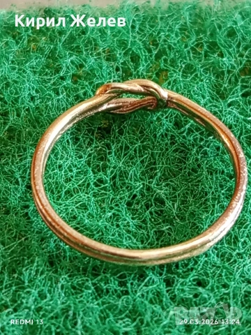 Сребърен пръстен дизайн тип любовен възен майсторска изработка 51764, снимка 4 - Пръстени - 54013949