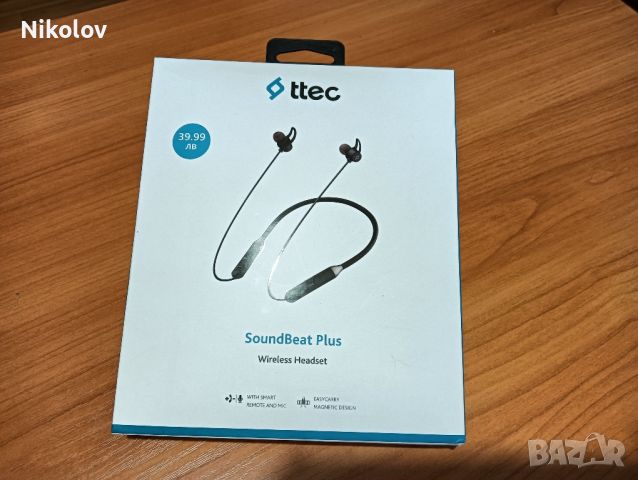 Bluetooth слушалки TTEC SoundBeat+ handsfree, снимка 1 - Безжични слушалки - 46741663