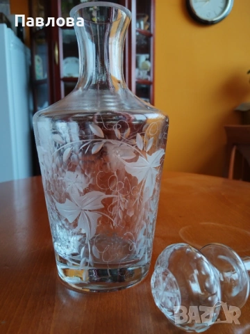 Кристални шише, ваза, пепелник, Художествена серия , снимка 5 - Вази - 54069568