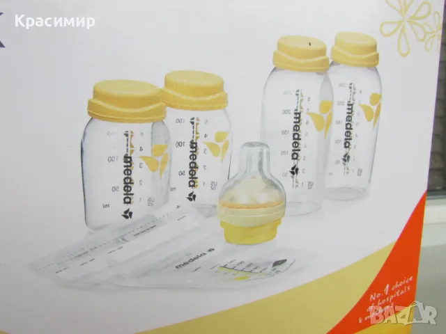 Комплект шишета за кърма Medela Breastmilk Store & Feed Set, снимка 2 - Прибори, съдове, шишета и биберони - 47068968