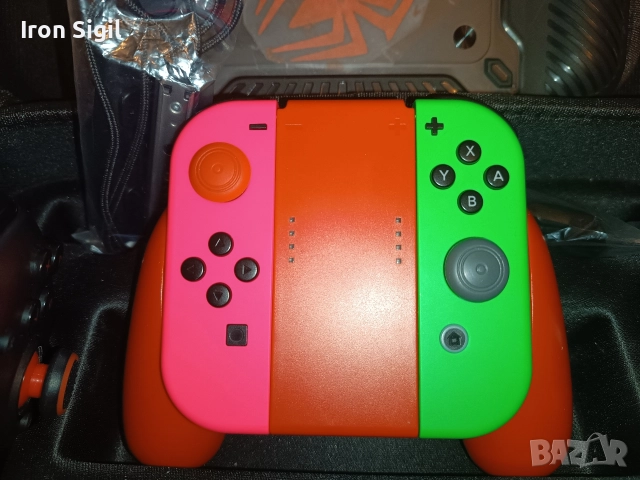 Nintendo Switch V1 с мод – пълен комплект с много аксесоари, снимка 10 - Nintendo конзоли - 52559415