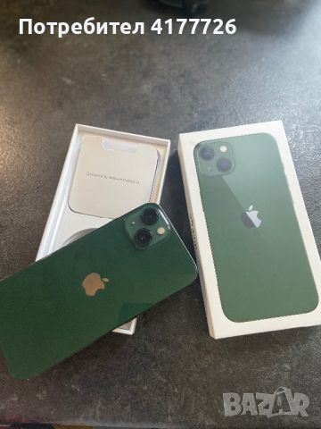 iPhone 13 green 128 gb, снимка 1