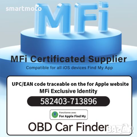 Gps тракер за автомобил OBD GPS локатор Find My Apple, снимка 4 - Аксесоари и консумативи - 46135574