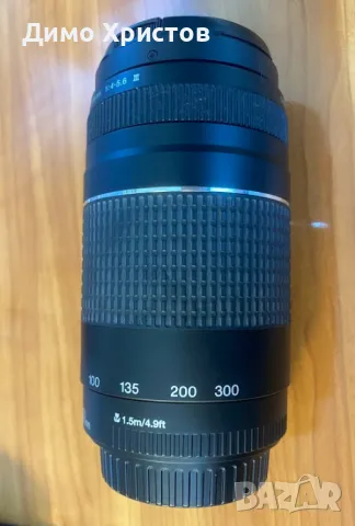 Обектив Canon EF 75-300mm F/4-5.6 III, снимка 2 - Обективи и филтри - 48614364