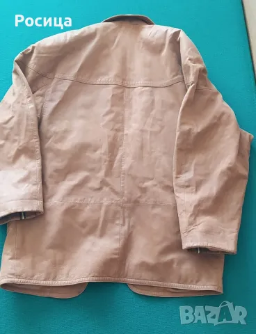 Дълъг дамски кожух от агнешка кожа с качулка и дамско кожено яке от естествена кожа, снимка 7 - Палта, манта - 20060186